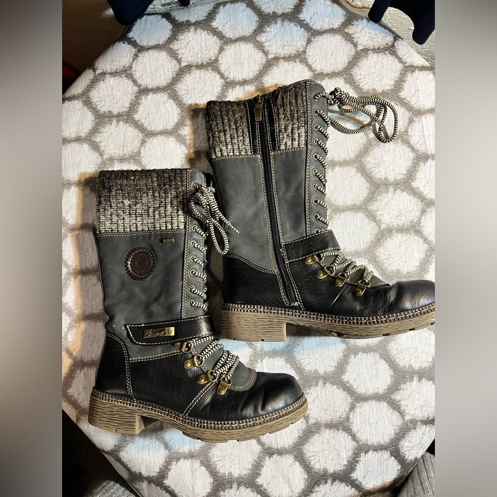 Womenโs boots by SpringStep- winter boots, quality, zipper, laces, boho, 5.5